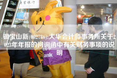 银宝山新(002786):大华会计师事务所关于2023年年报的问询函中有关财务事项的说明